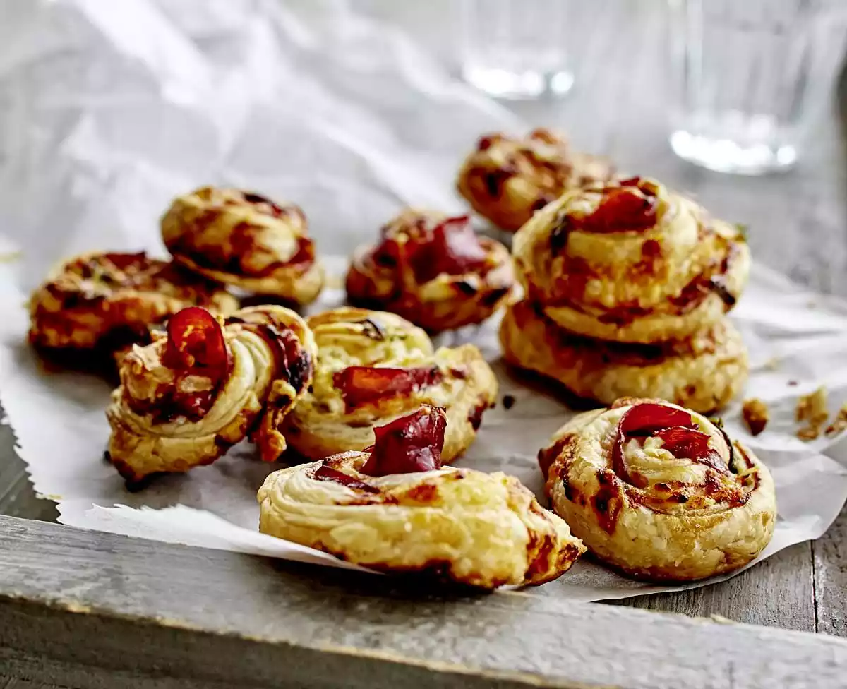 Savoury Puff Pastry Rolls Recipe
