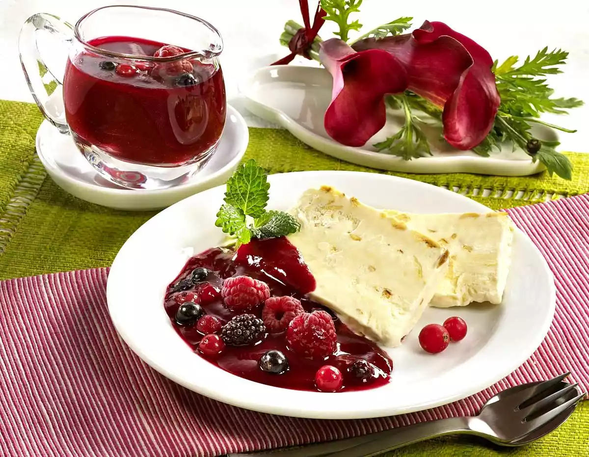 Semifreddo With Berry Sauce Recipe