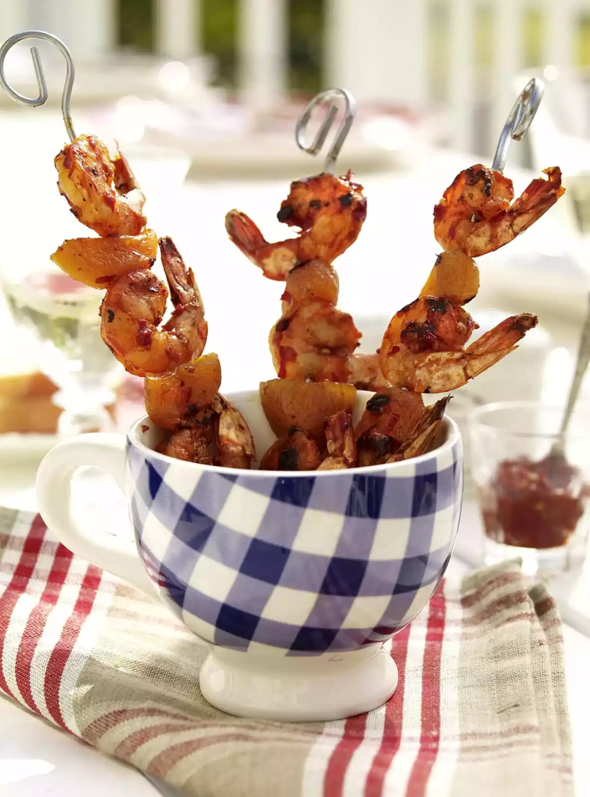 Shrimp And Apricot Skewers Recipe