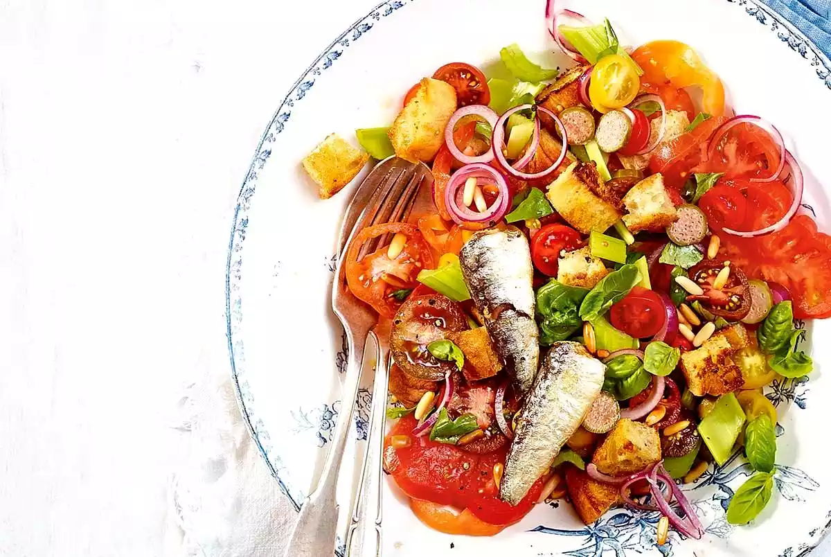 Tomato Salad With Sardines Recipe