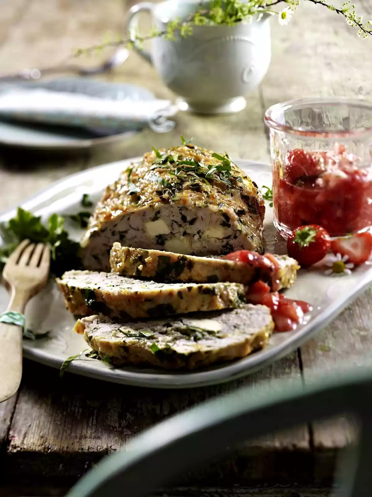 Turkey Mince Roast With Strawberry Salsa Recipe