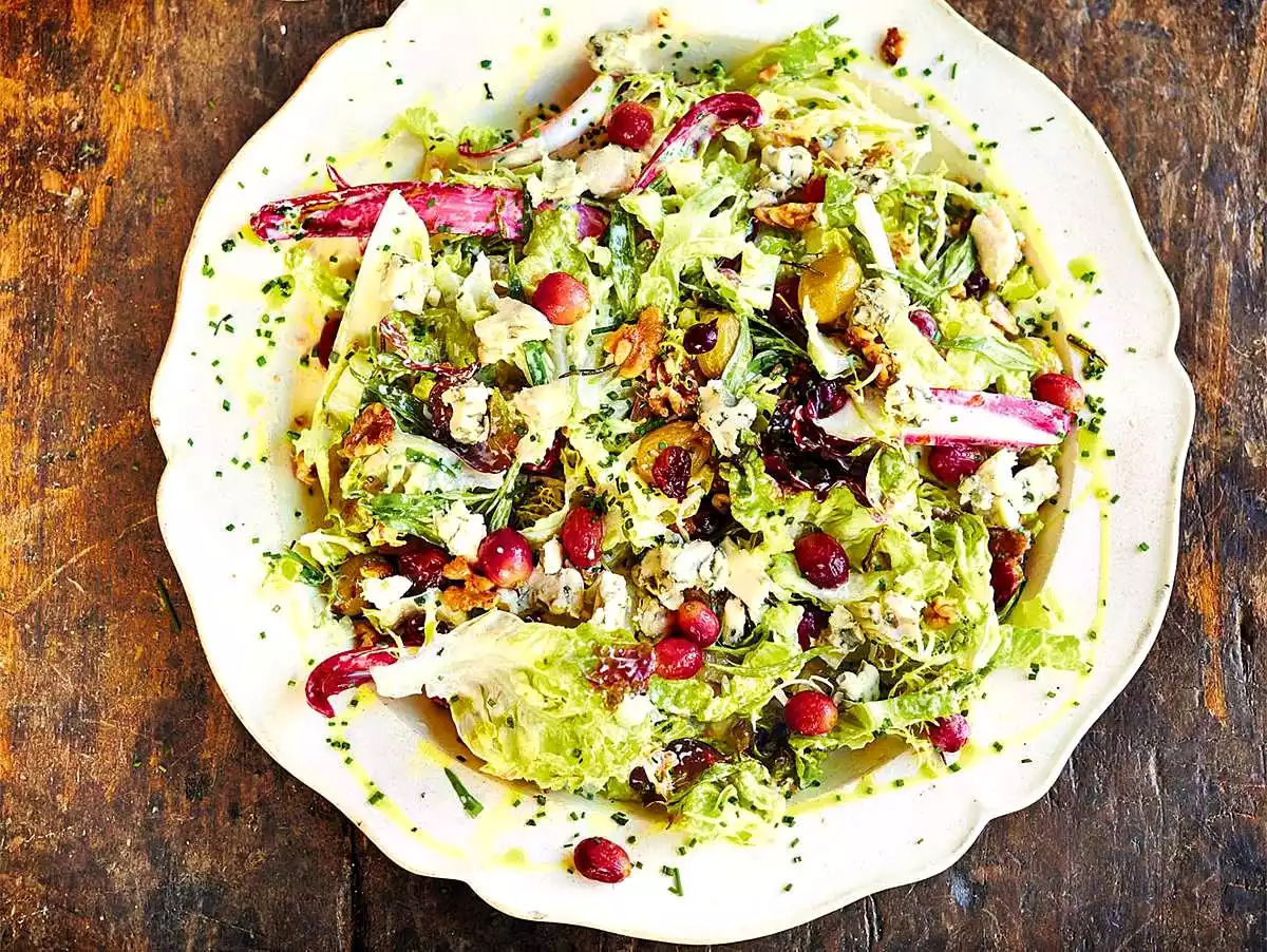 Waldorf Salad With Roasted Grapes Recipe