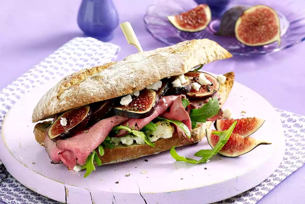 Warm Roast Beef And Fig Sandwich Recipe
