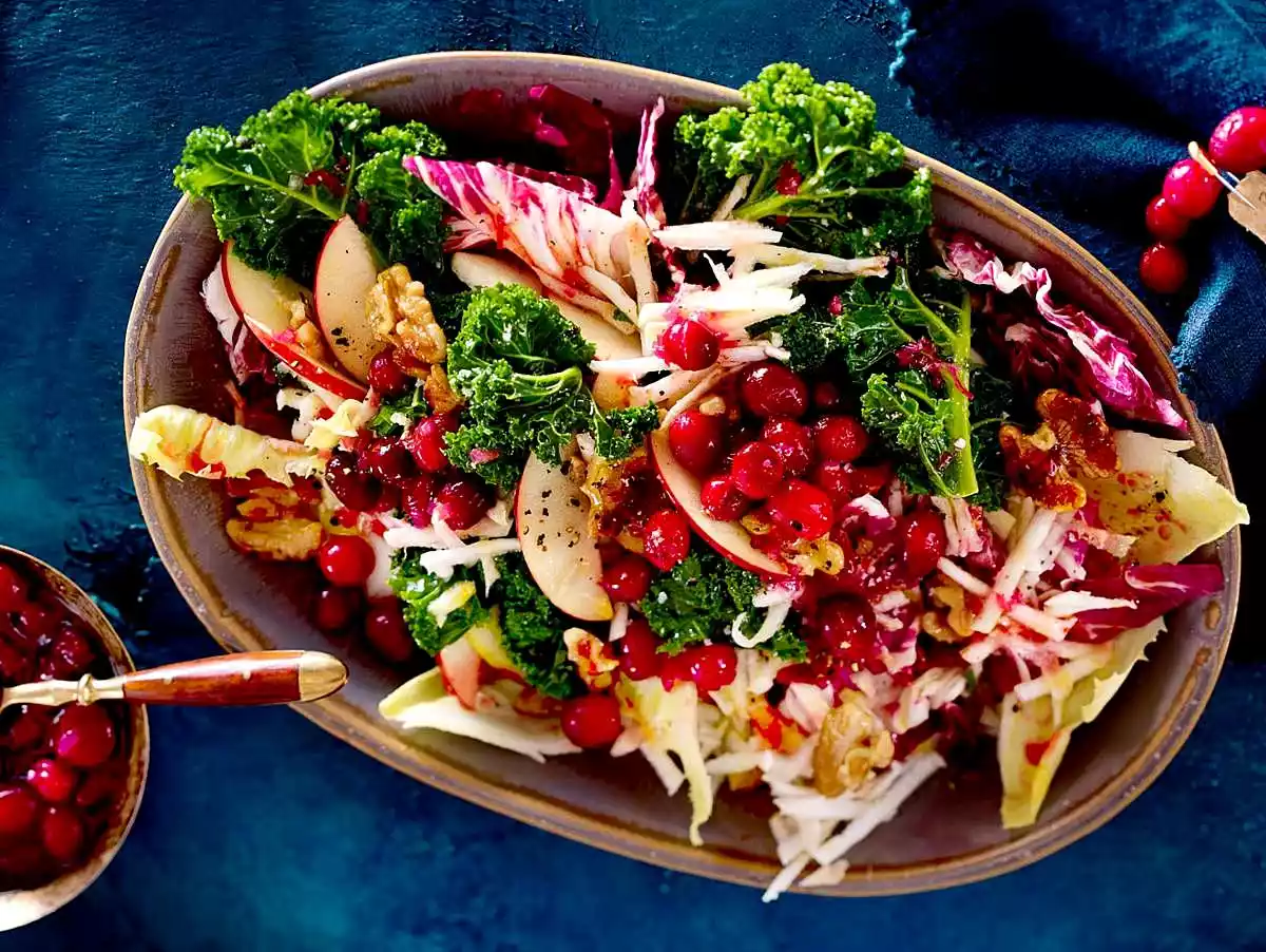 Winter Salad With Cranberry Dressing Recipe
